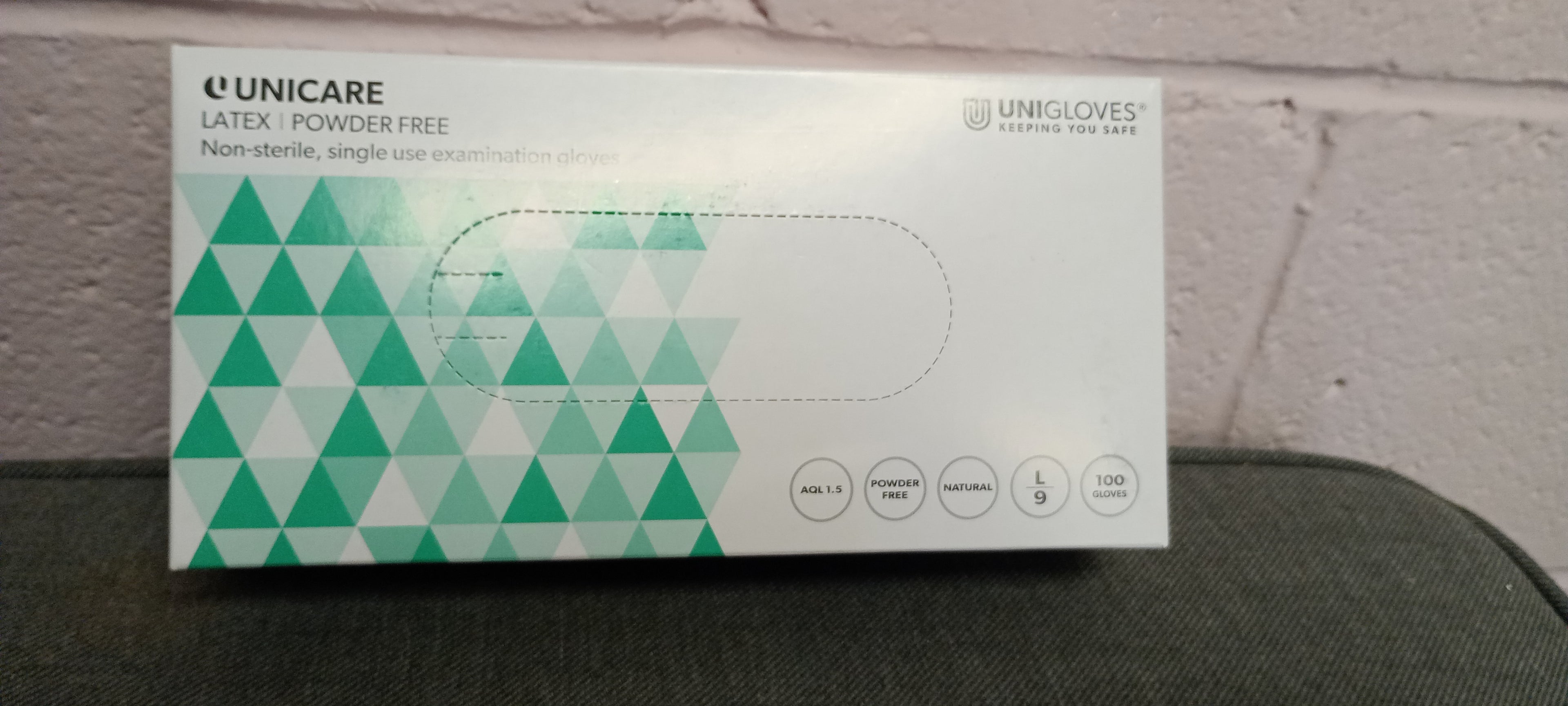 Unicare Clear Latex Gloves