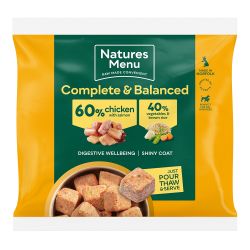 Natures Menu 60/40 Chicken & Salmon Nuggets 1 kg- Frozen