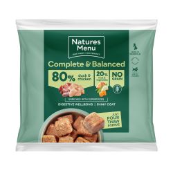 Natures Menu Complete & Balanced 80/20 Duck & Chicken Nuggets 1kg-Frozen