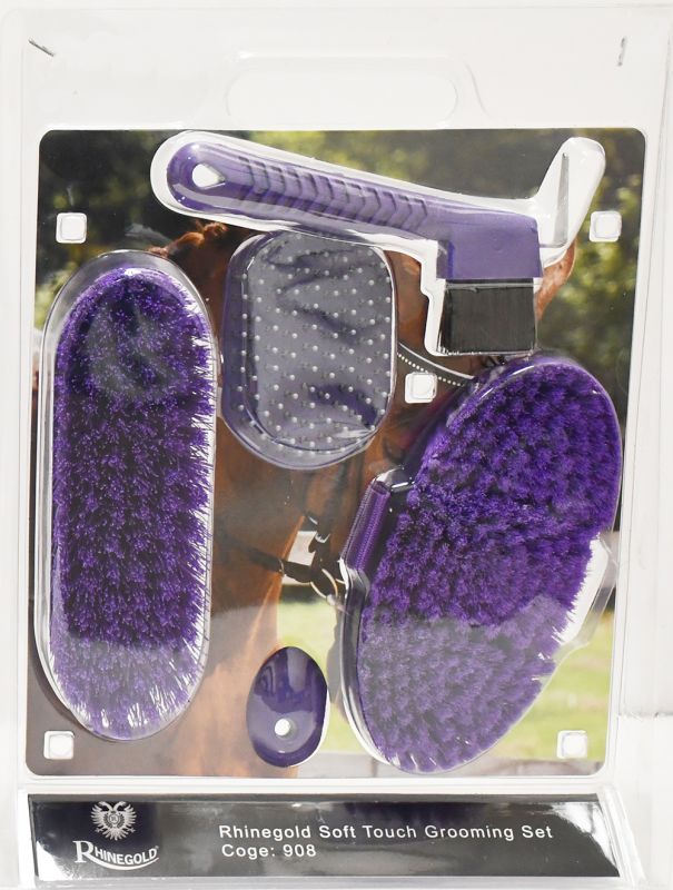 Rhinegold Soft Touch Grooming Brush Blister Pack