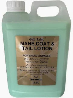 Gold Label Mane, Tail & Coat Lotion 5 Litres