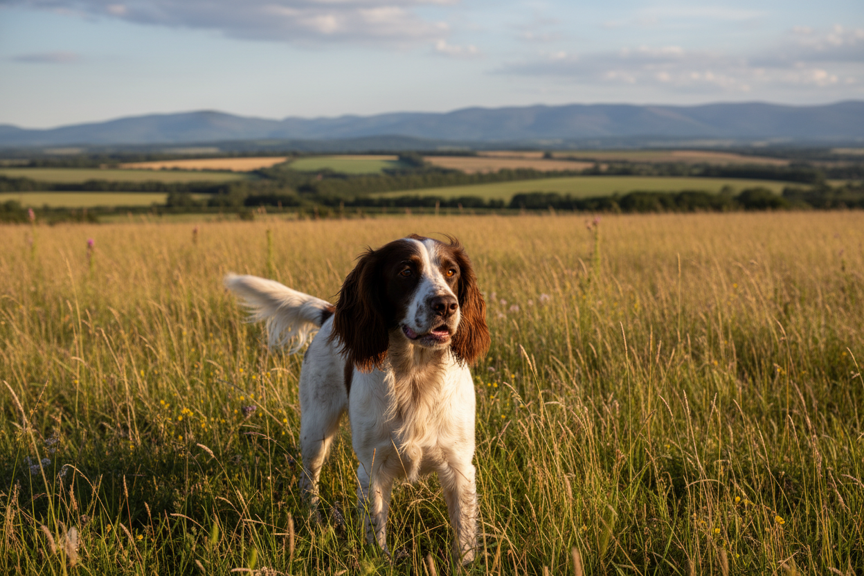 spaniel in a feild